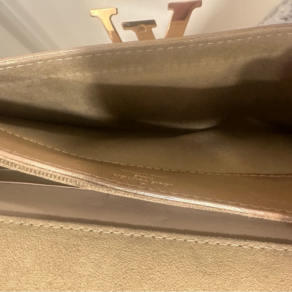 Louis Vuitton Metallic Gold Logo Clutch - Picture 11 of 14